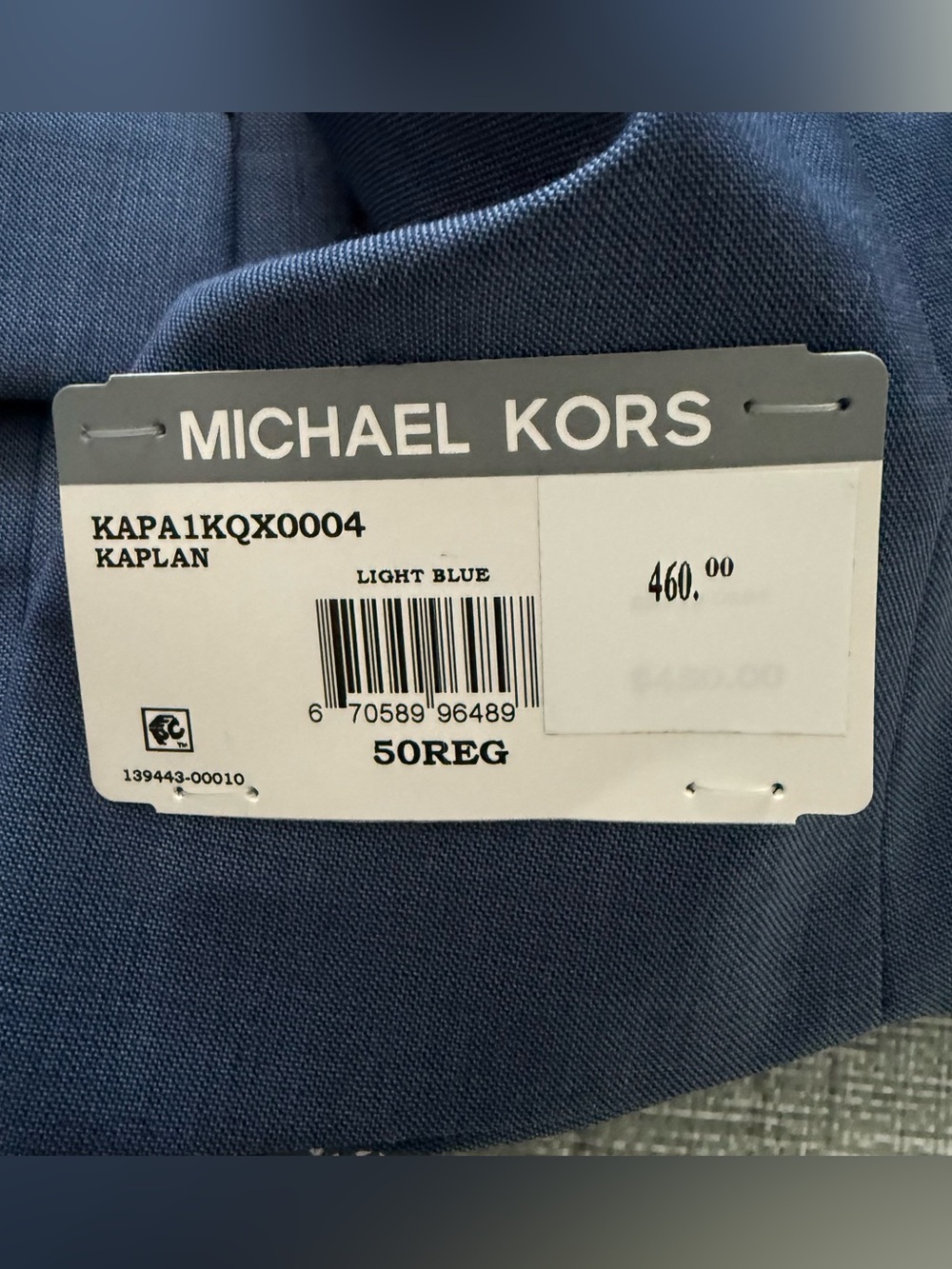 Michael Kors Kaplan Navy Blue Classic Two-Button Blazer - Picture 10 of 12